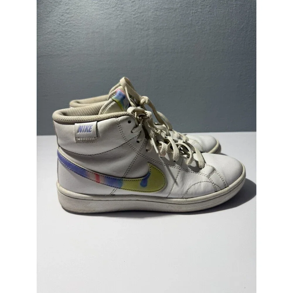 Women’s Nike Court Royale 2 Mid Top Trainers White/Purple Size 7.5 US